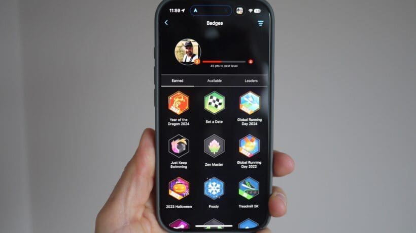 Garmin Connect badge gallary