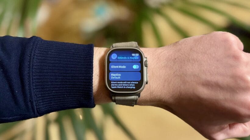 haptic settings on apple watch ultra