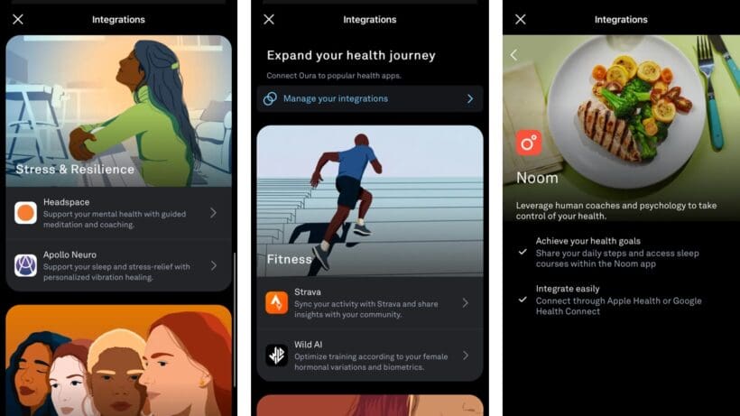 Oura expands Integrations – with library of partner apps