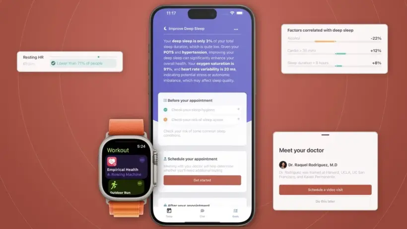 Empirical 2.0 update builds AI-powered health plans from Apple Watch data