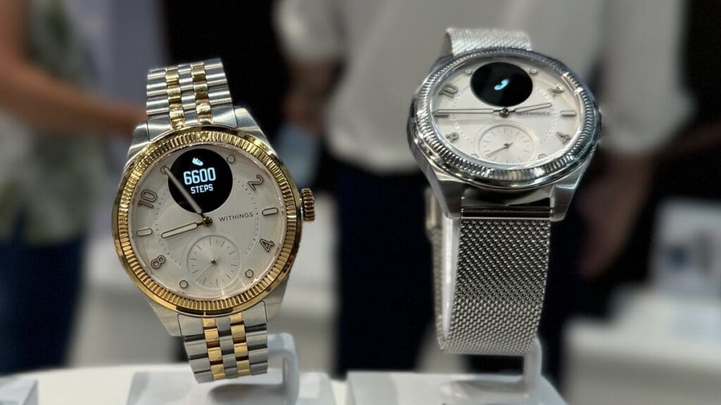 Withings ScanWatch Nova Brilliant in gold and silver