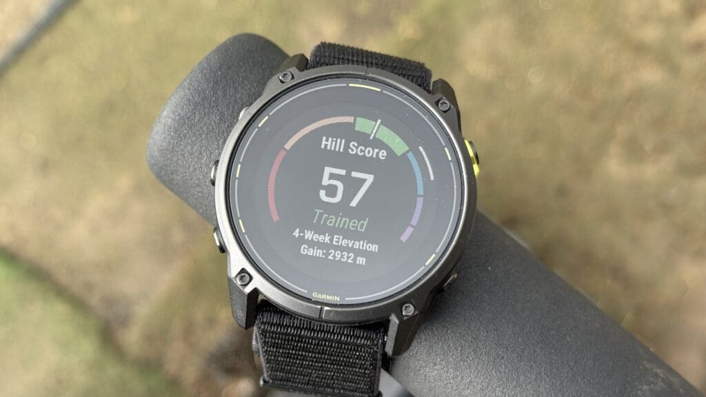 Garmin Enduro 3 Hill Score
