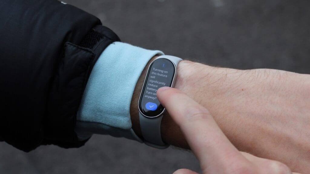 Xiaomi Smart Band 9 battery life warning