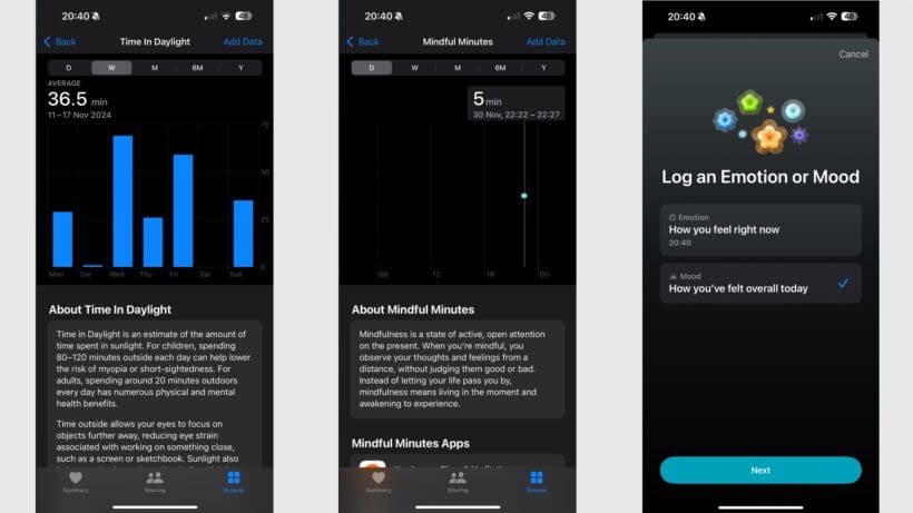 apple watch mindfulness minutes