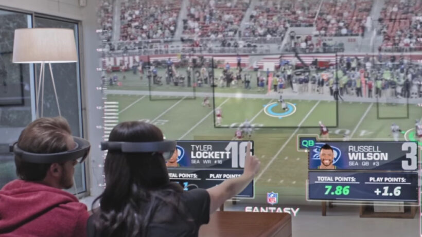 Microsoft imagines watching the Superbowl through HoloLens