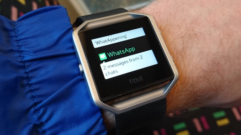 Fitbit Blaze WhatsApp messages now available on Android