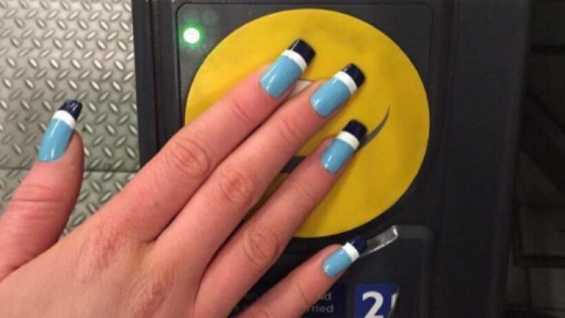 Oyster card nails make travelling on the London Underground easier