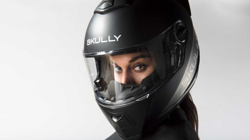 Skully AR-1 motorcycle helmet crashes out