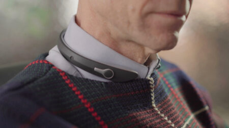 Nuguna Neckband detects noise and keeps deaf people in the know with vibrations