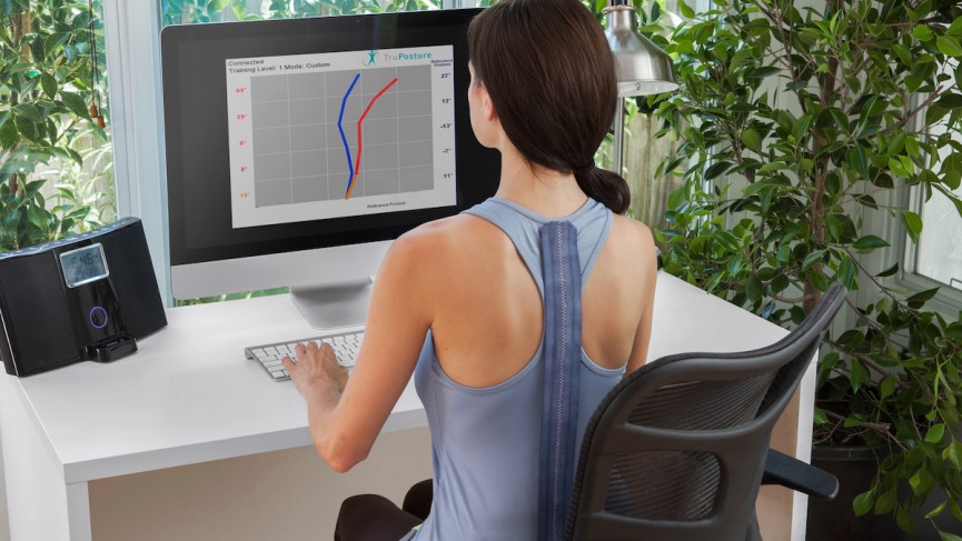 TruPosture reminds you to sit up straight