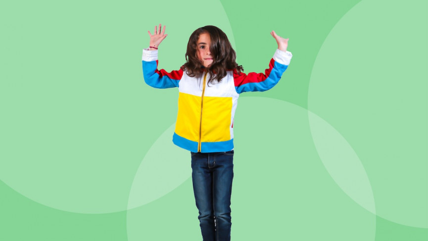 Wiggly is like a wearable Dance Dance Revolution jacket for your kids