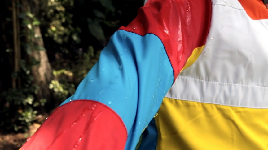 Wiggly is like a wearable Dance Dance Revolution jacket for your kids