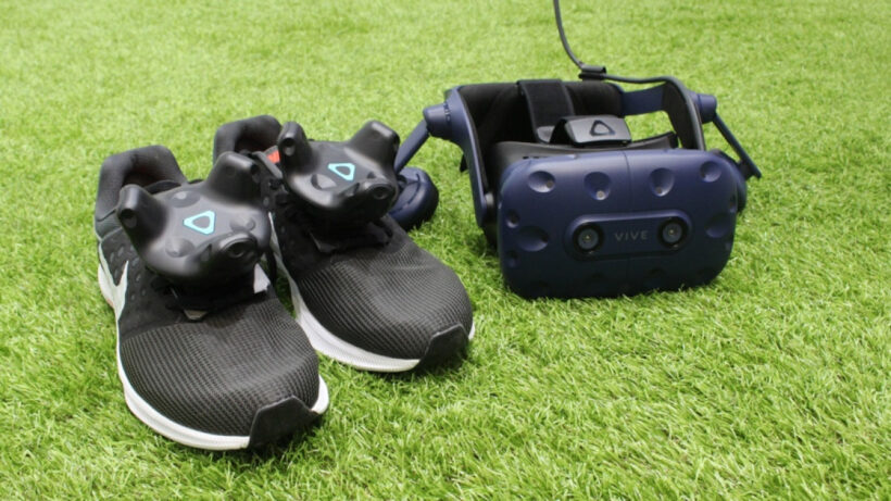 I played football in VR using Vive’s new trackers and it was a beautiful thing