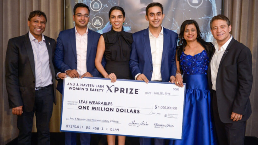 Leaf Wearables’ personal safety button takes home Women’s Safety XPrize