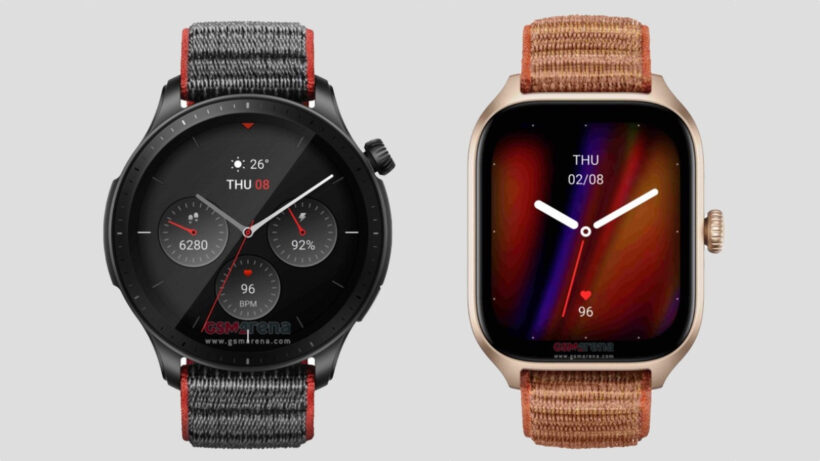 Amazfit GTR 4 and GTS 4 images give us a good look at the new fashion watches