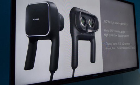 Canon unveils VR headset