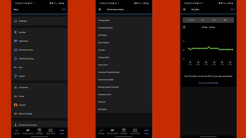 how to find garmin vo2 max