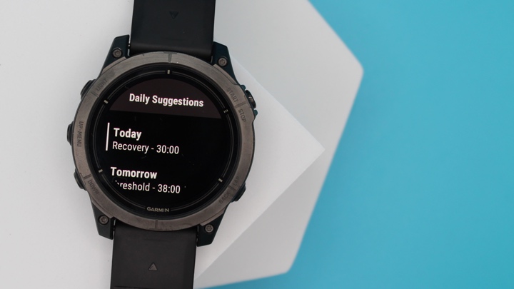 garmin race widget daily suggestions