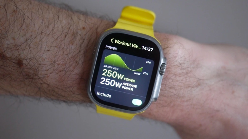 running power apple watch