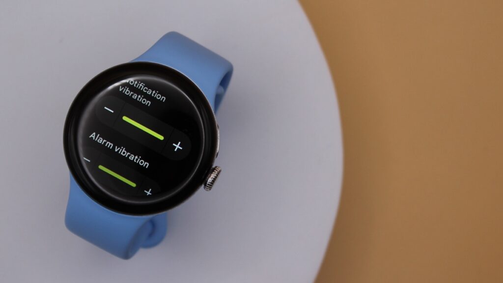 wear os change vibration