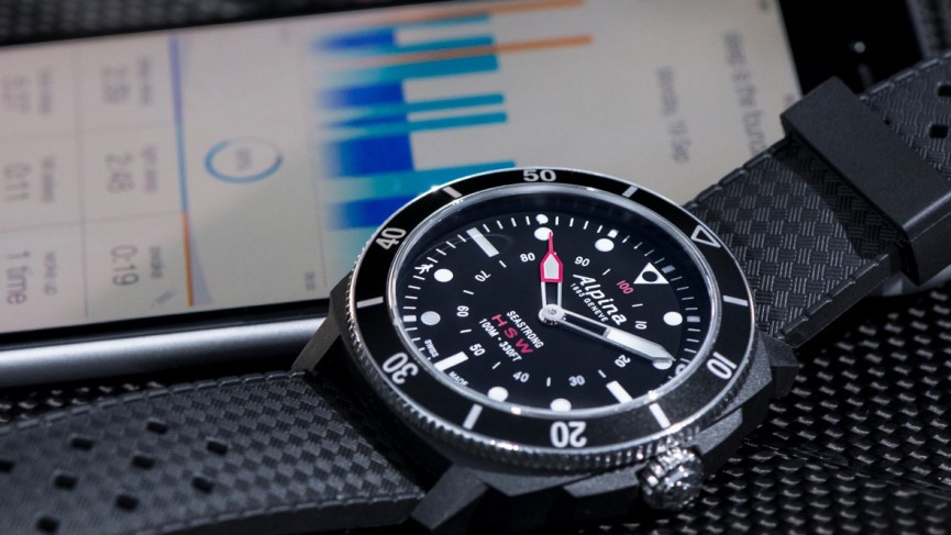 Alpina's Seastrong Horological is a hybrid smartwatch for divers