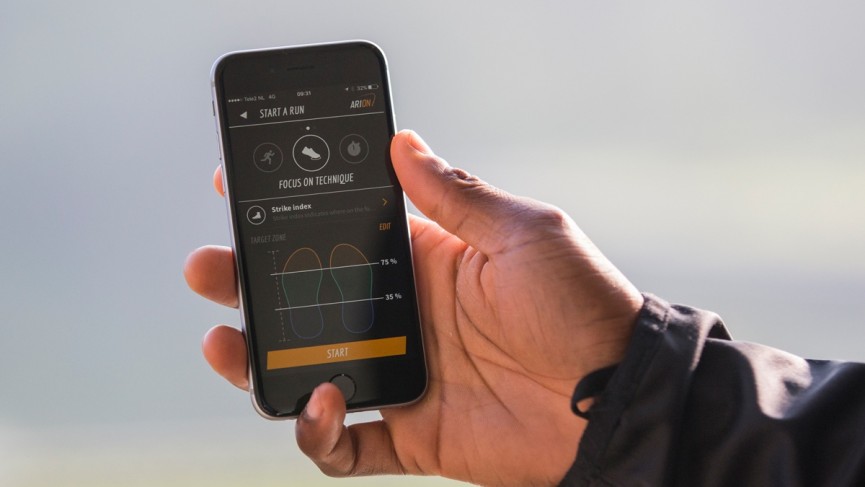 Arion footpod will coach in real time and help you avoid injury