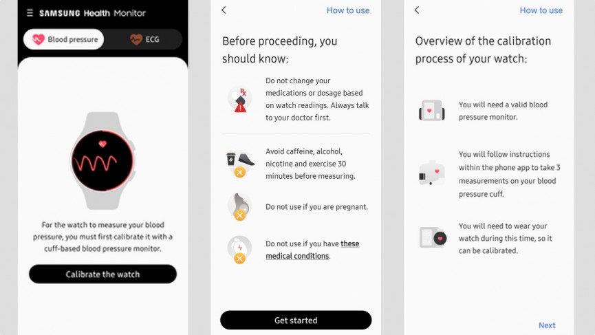 How to take blood pressure on Samsung Galaxy smartwatches