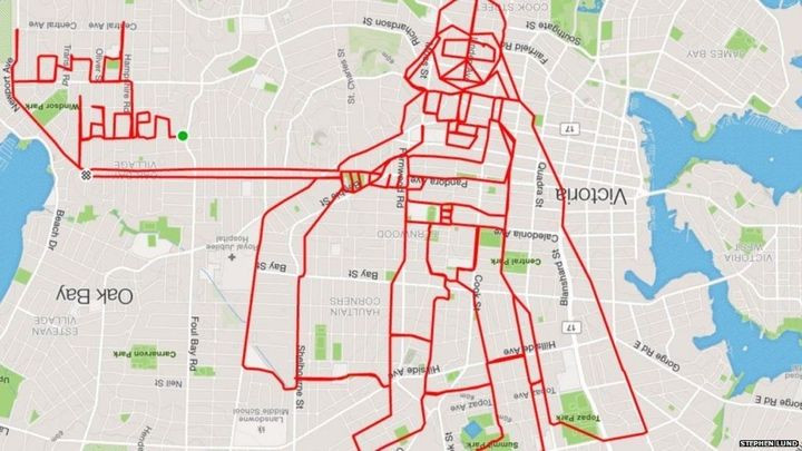 The most impressive Strava GPS drawings we've seen so far