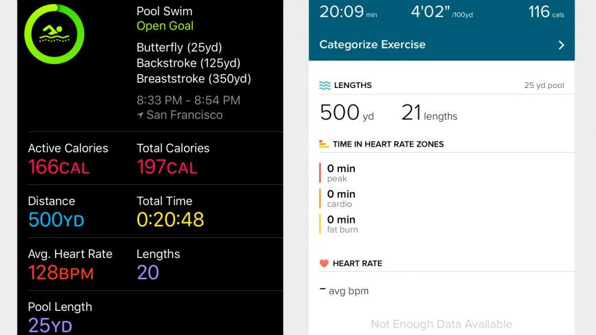 Swimming with Apple Watch Series 3 and Fitbit Ionic