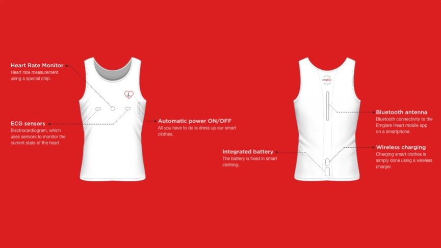 Emglare's smart clothing promises medical-grade heart rate monitoring