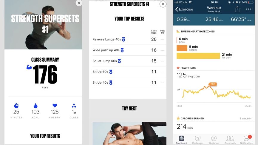 Working out with Fiit's wearable-powered boutique fitness classes