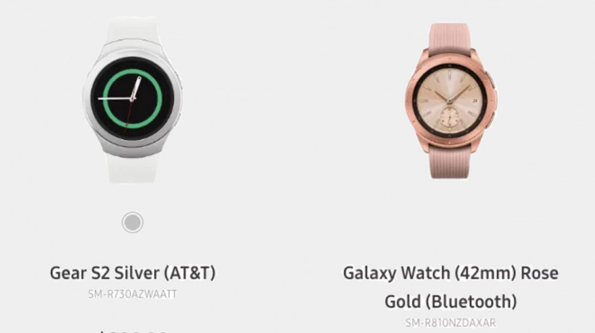 Samsung just accidentally leaked the Galaxy Watch on its own site