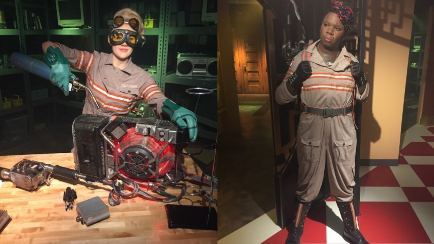 We tried the Ghostbusters VR experience and it was awesome