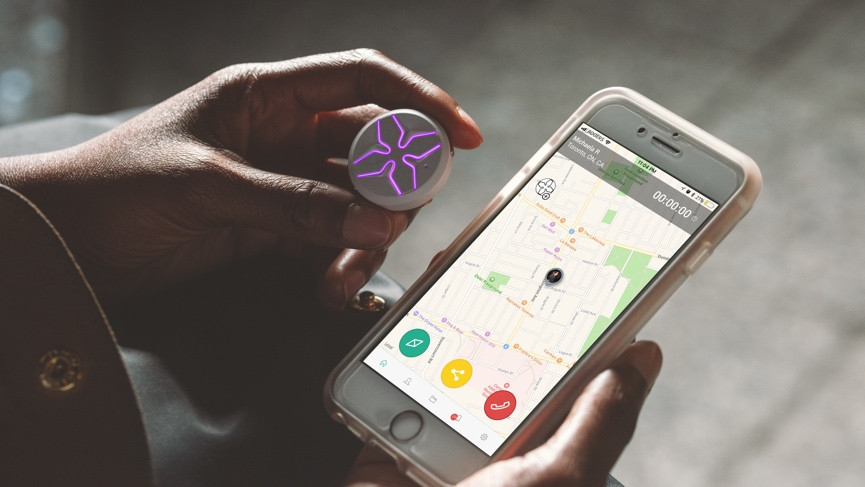 Lotus is a personal safety wearable that does hands-free calls