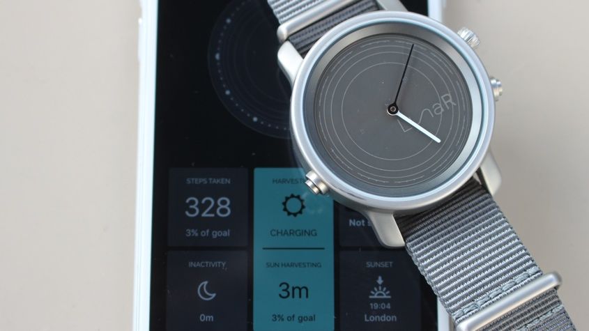 LunaR is a hybrid smartwatch that's powered by the sun