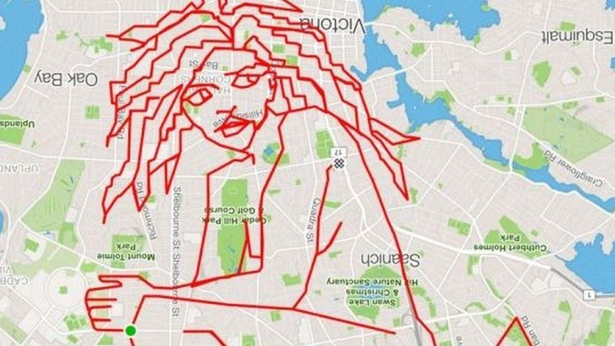 The most impressive Strava GPS drawings we've seen so far