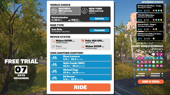 Zwift: A guide to the virtual training platform for cyclists and runners