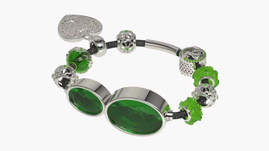 Sakhī is a connected charm bracelet with SOS, Alexa and child tracking