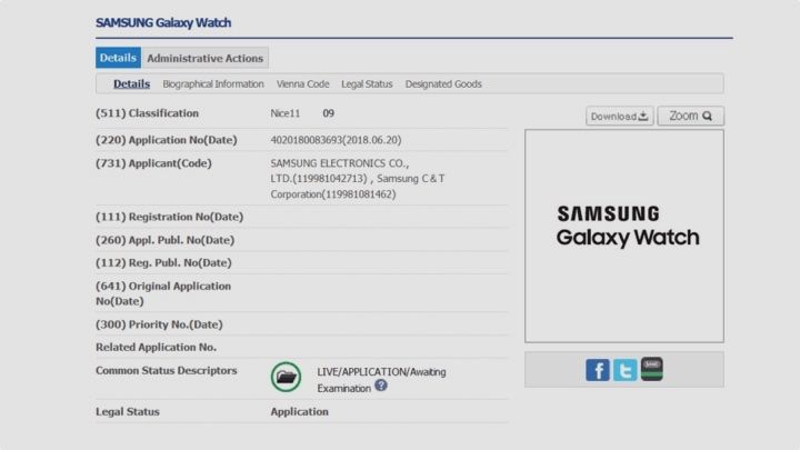 The logo for the Samsung Galaxy Watch has just been spotted