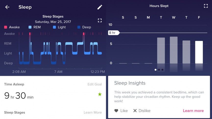 Spending some quality time with Fitbit's new sleep features