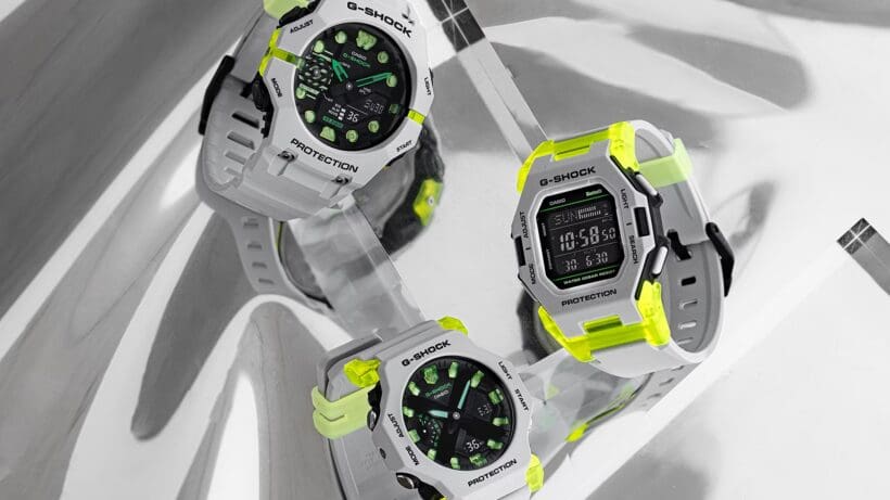 Casio’s new G-Shock models—GA-B001MW-8A, GA-2300MW-8A, and GD-B500MW-8