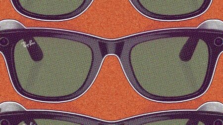 composite image showing meta ray ban smart glasses