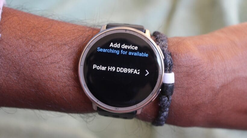 polar h9 pairing to amazfit watch