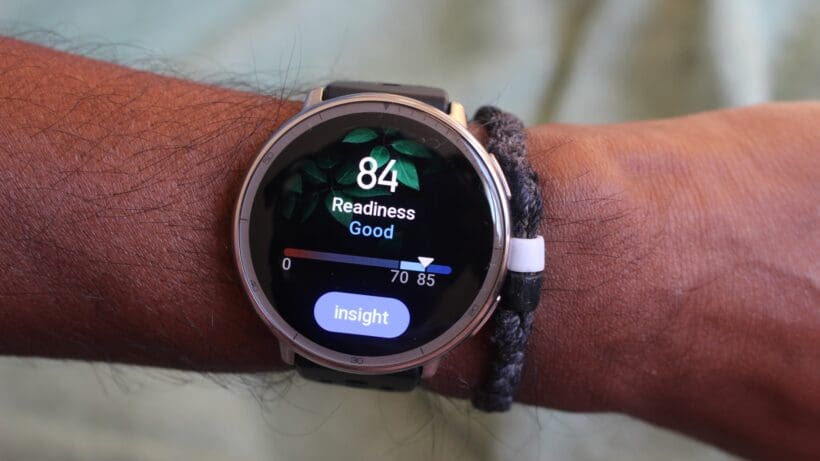 readiness gauge on smartwatch