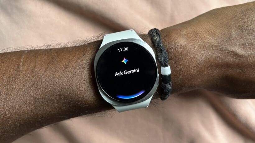 google gemini on a smartwatch