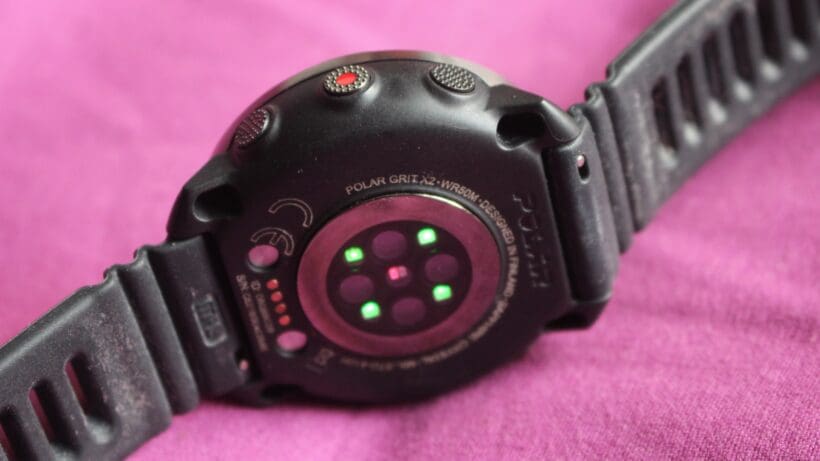 PPG sensor on Polar watch