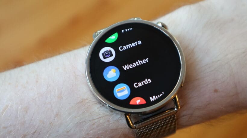The main app menu on the Xiaomi Watch S4 41mm.