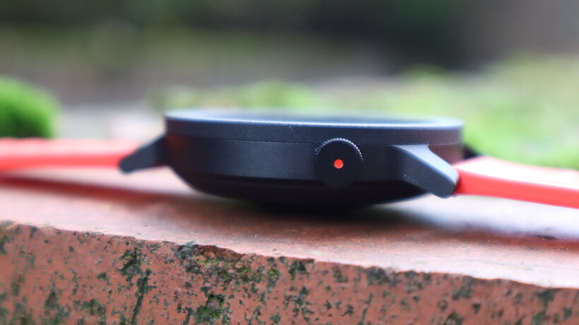 The side profile of the CMF Watch 3 Pro