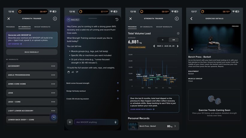 whoop strength trainer update 2026